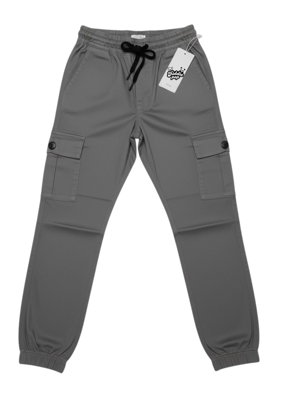 Gray Kids Cargo Pant