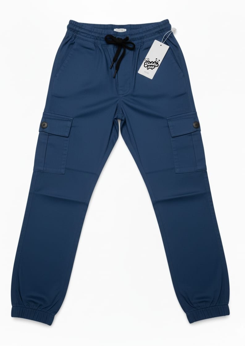 Navy Blue Kids Cargo Pant