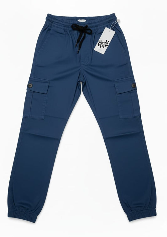 Navy Blue Kids Cargo Pant