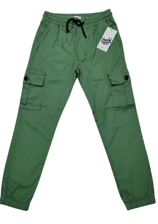 Green Kids Cargo Pant